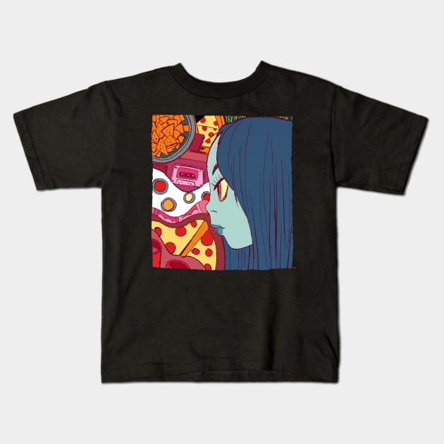 The pop punk girl 1 Kids T-Shirt by francoviglino